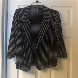Navy and khaki color pin stripe blazer - sz XL
